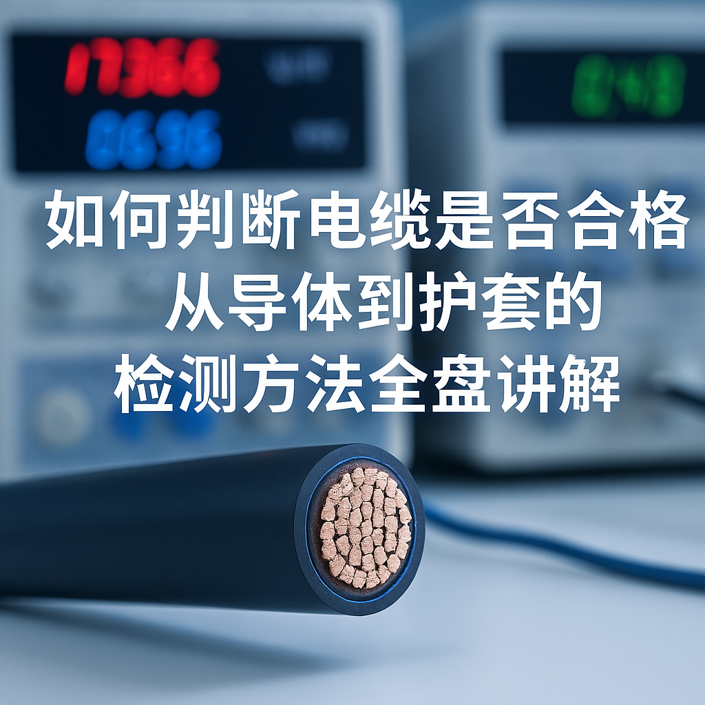 若何判断电缆是否合格？从导体到护套的检测步骤全盘解说