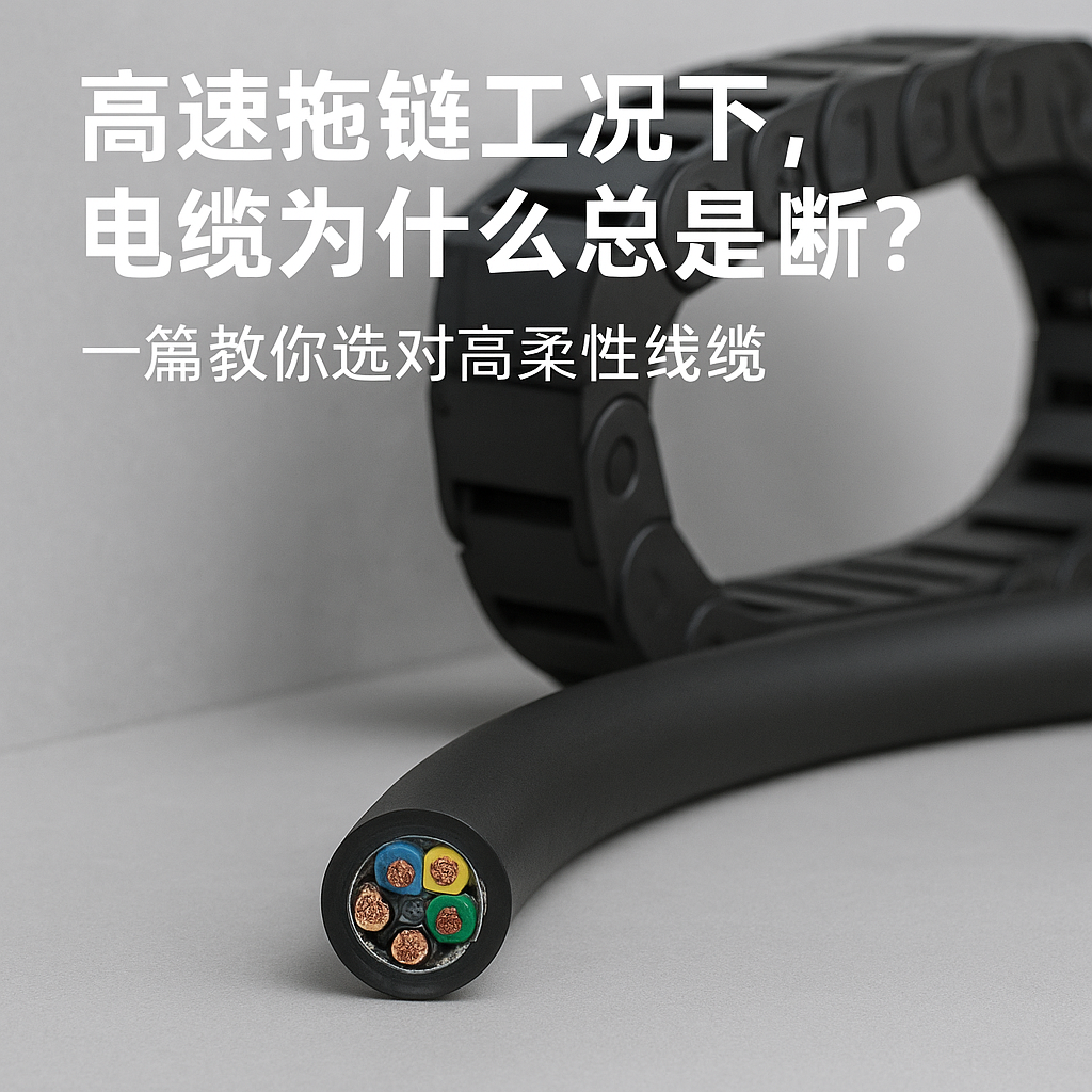 高快拖链工况下，电缆为什么总是断？一篇教你选对高柔性线缆