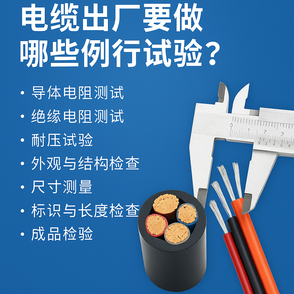 电缆出厂要做哪些例行试验？一文讲清最关键的7项检测