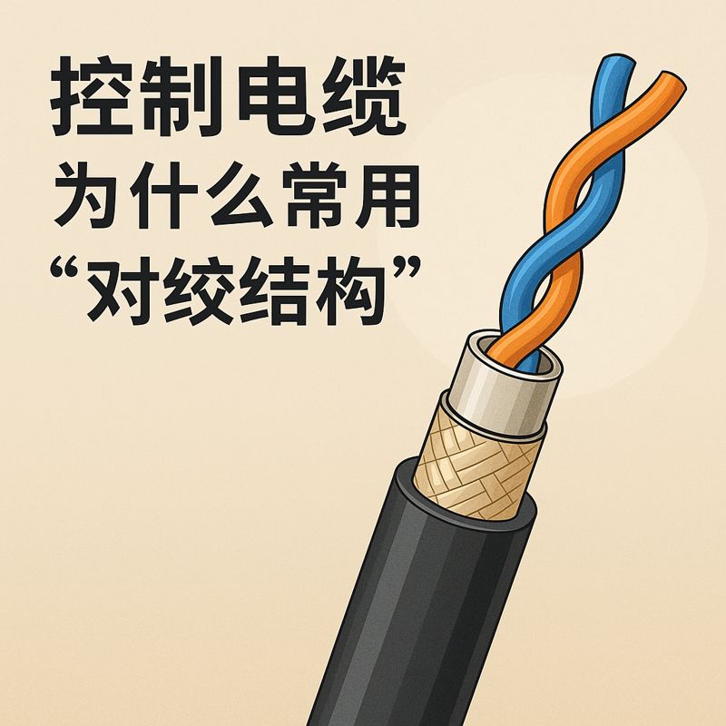 节造电缆为什么常用“对绞结构”？