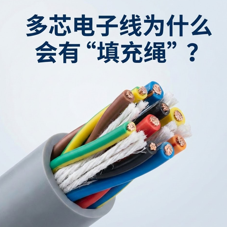 多芯电子线为什么会佑装填充绳”？